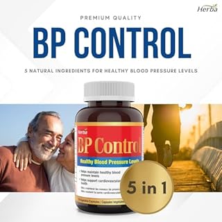 Herba Blood Pressure Supplement - 90 Capsules | Blood Pressure Support for Men & Women with 5 Ingredients - CoQ10, Hawthorn, Quercetin, Green Coffee Bean Extract, and Olive Leaf | Helps Maintain Healthy Blood Pressure Levels | Supports Cardiovascular Health | BP Control