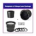 3.5X HD Professional Telephoto Lens & 0.35x HD Super Wide Angle Panoramic Macro Fisheye Lens for Kodak Easyshare P850 P712