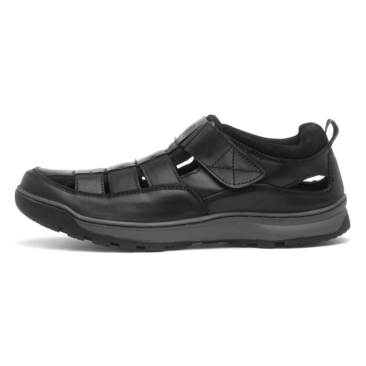 Hush Puppies Men's Fisherman Sandal - Black - Leather - Size 13
