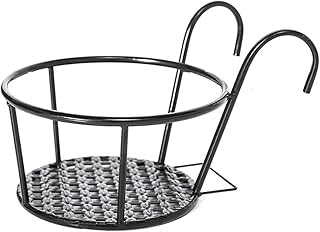 Soporte for plantas Soporte for plantas de hierro y metal negro Soporte for macetas de flores modernas de mediados de siglo for interiores y exteriores, 1/2/4/6/8 piezas / 112 ( Color : czarny , Size
