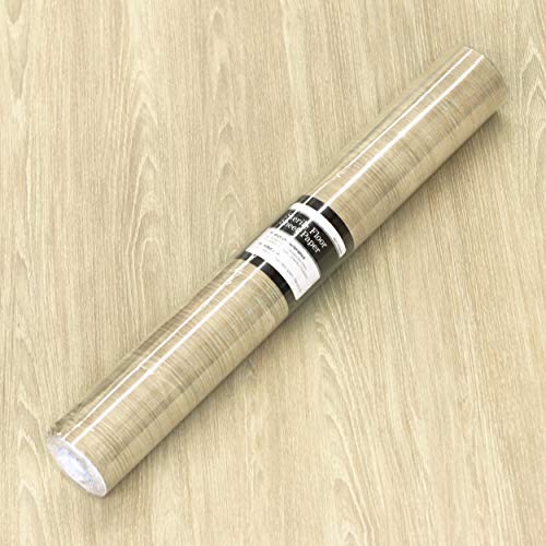 Wood Contact Paper 24"X118" Large Size Luxury Wood Vinyl Flooring Roll Peel and Stick Wood Wallpaper Self Adhesive Paper Multipurpose use Decorative covering kitchen cabinet Furniture door Wall Floor