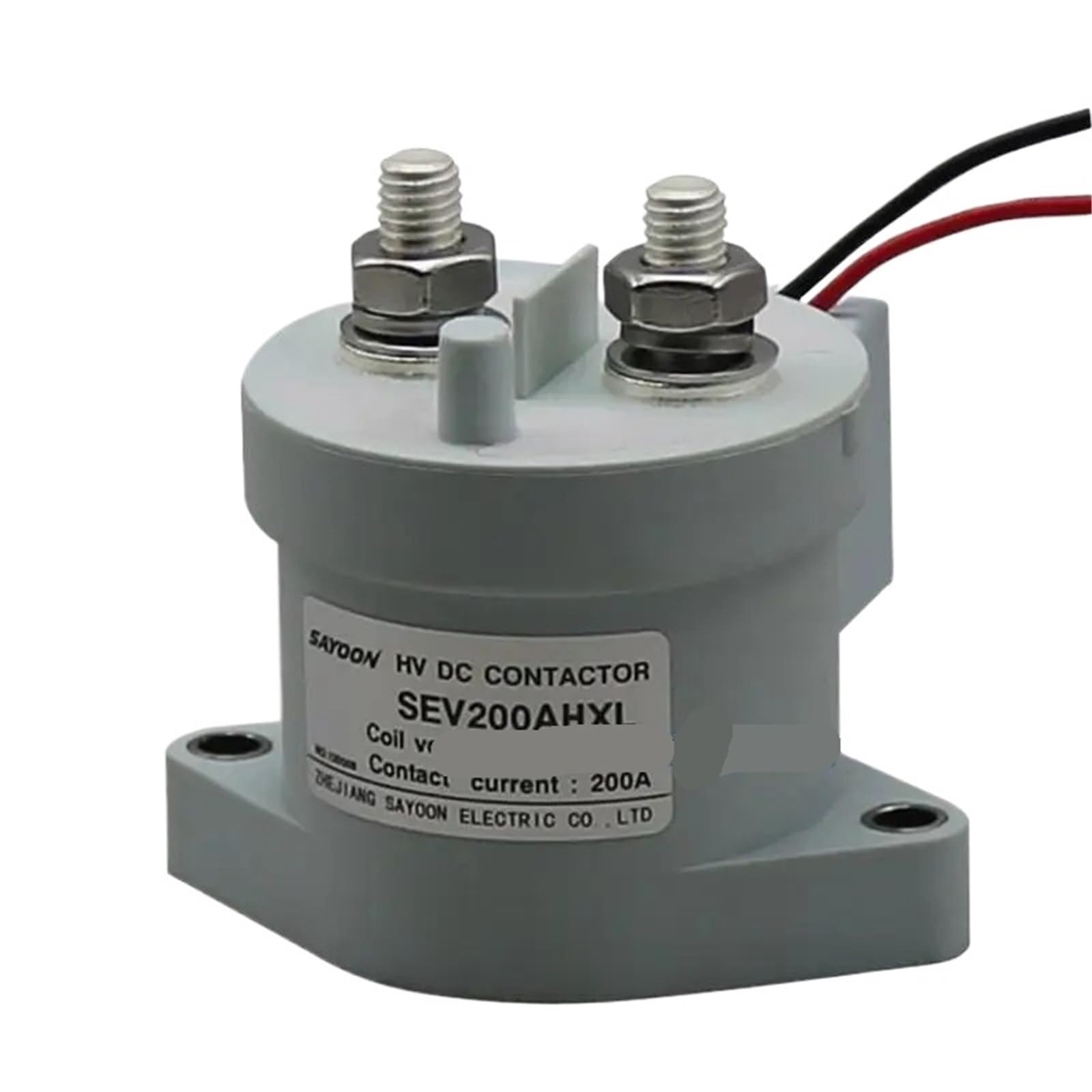 NVSFZGIYG High Voltage 5-1000V 200A DC Contactor Power Relay SEV200AHXL Coil 12V 24V 36V 48V 60V 72V for Charging Piles Car(Coli voltage 60VDC)