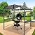 EAGLE PEAK 8x5 ft Grill Gazebo, Steel Frame Outdoor BBQ Cover, Double-Tier Polycarbonate Barbecue Canopy with Shelves