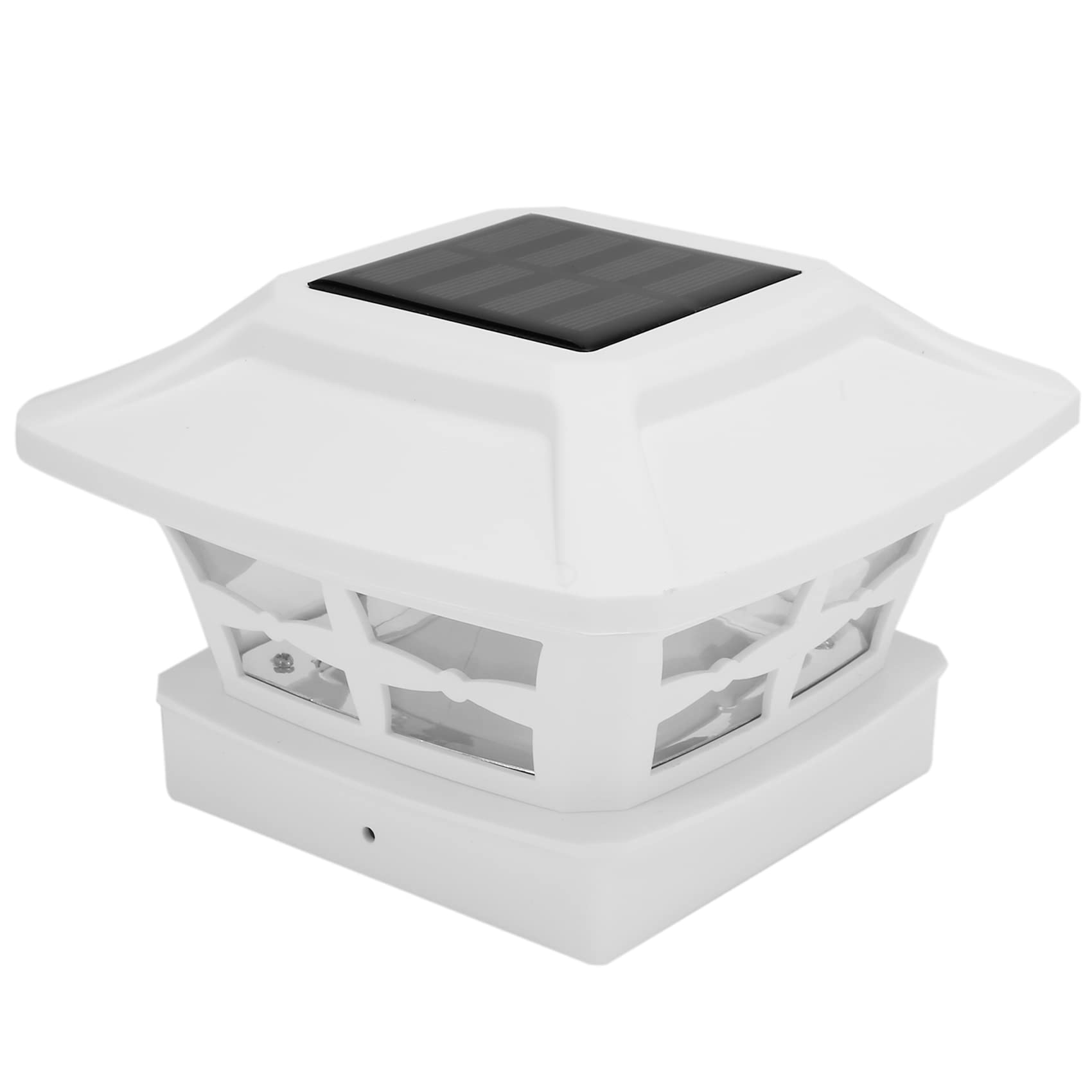 ANTIOCH Solar Post Cap Lights 2 Lighting Modes LED Deck Fence Cap Lights for Wooden Posts Garden Decoration Warm White