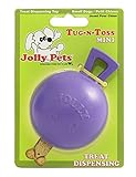 Jolly Pets 3-Inch Tug-n-Toss Toy Ball, Mini, Purple