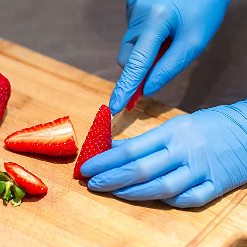 Fityou Nitrile Disposable Gloves Latex Free Powder Free Non-Sterile Thickness 3Mil Safety Gloves For Household, Cooking And Industrial Blue, Small, 100Pcs #TOP5