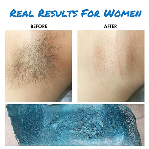 ILansley Wax Kit for Women Men Coarse Body Hair with Strongest Blue Refill Hard European Wax, At Home Waxing Kit for Underarms, Legs, Back and Chest Stripless Cera Para Depilar - Thumbnail 4
