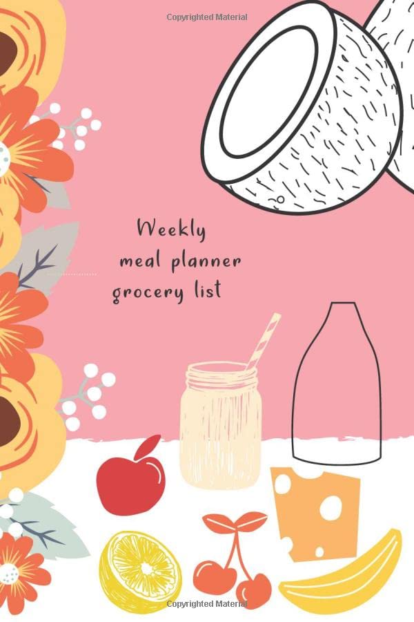 Weekly meal planner grocery list Blooming Daily and weekly meal prep menu planner and shopping list