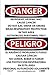 ESD32P National Marker Danger Sign -PELIGRO Inorganic Arsenic (Bilingual), 10 Inches x 7 Inches, Ps Vinyl