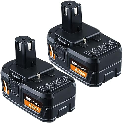 2 Stück Ersatzakku Für Ryobi 18V – 8000mAh Li-Ion Akku Mit LED-Anzeige, Kompatibel Mit P108, P107 & Vielen Mehr
