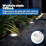 illuburg Transformator LED Wodoodporny IP65 350mA Stały Prąd 7W - 12W LED Zasilacz Zasilacz