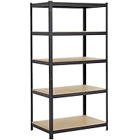 Yaheetech Scaffale/Scaffalatura Metallo Industriale a 5 Riapini 180 x 90 x 60 cm in