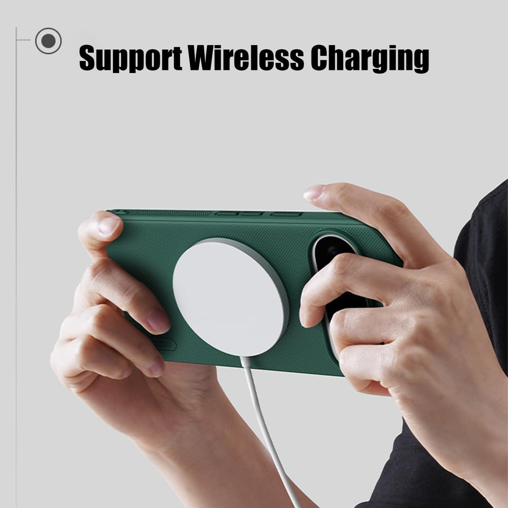 Magnetisch Hülle für Google Pixel 10 Pro/10 Pro XL/10, Ultradünne Gefrostet rutschfest Schutzhülle Drahtlose Aufladung Handyhülle,Schwarz,10 Pro XL