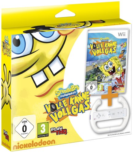 SpongeBob Schwammkopf - Volle Kanne Vollgas inkl. Lenkrad - [Wii]