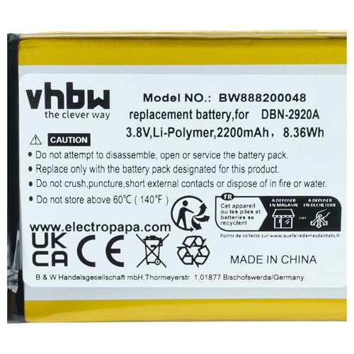 vhbw Batterie Remplacement pour Doro DBN-2920A – vue 5