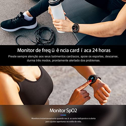 Relógio Smartwatch Mibro X1 para Android iOS, BYSL Versão Global, SpO2, monitor de frequência cardía