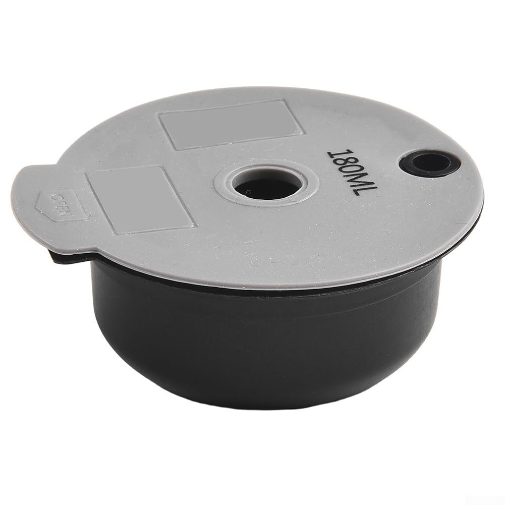 Filtro de cápsulas de café reutilizable para máquinas Bosch, cápsula de café con tapa de silicona y cepillo de limpieza, malla densa para un sabor rico