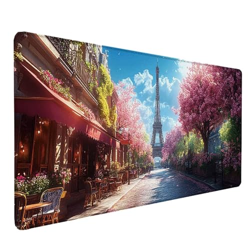 Tapis souris XXL 900 x 300 mm pour stabiliser le clavier et protéger le bureau