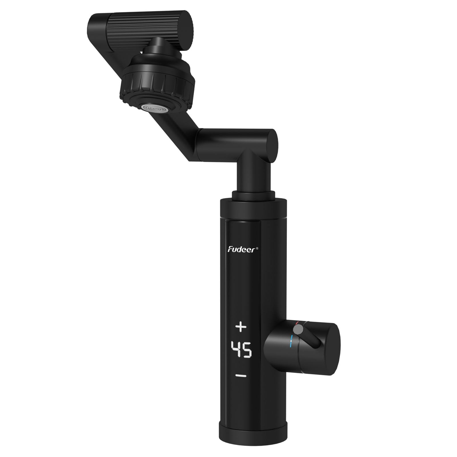 Grifo de agua con calentador de paso con tobera universal para cocina,Armadura de acero inoxidable con calentador de paso suministro con pantalla digital, 230v Grifo eléctrico
