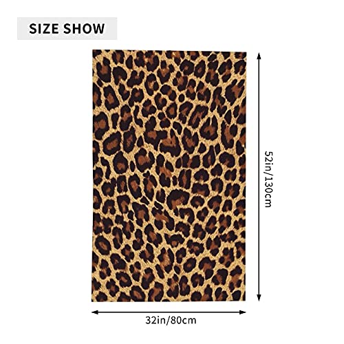 Serviette de plage guépard douce 80x130cm microfibre de qualité - 5