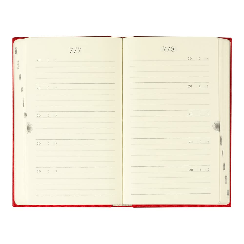 Midori 12851006 Diary for 5 Year Consecutive Use, Door, Red - Image 3