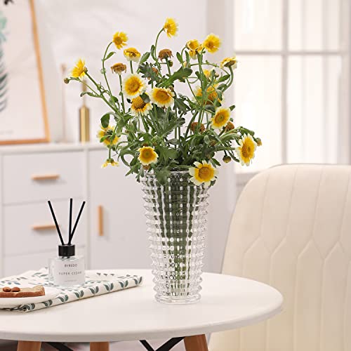Grand vase en cristal transparent pour fleurs de mariage - 4