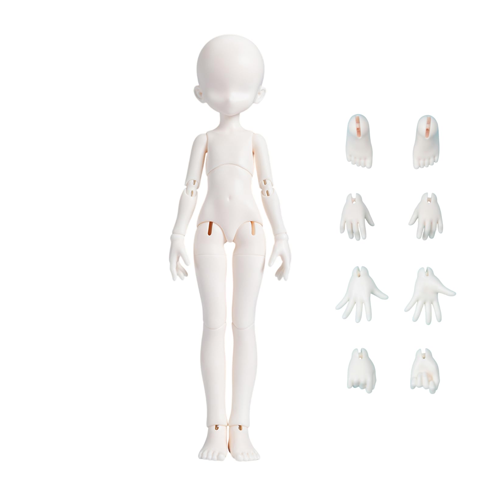 カスタムドール 本体＋アウトフィット一式セット 30cm Amazon | Bahomu BJDドール 素体 30cm 甘蔗体 PVC可動関節人形ボディ
