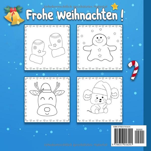 Weihnachten Kritzelbuch ab 1 Jahren: Mein erstes Malbuch mit tollen Motiven zum Ausmalen und Kritzeln für kreativ Kinder - für Winter und Advent Beschäftigungen als Weihnachtsgeschenk. Taschenbuch – 8. Oktober 2022 - Image 3
