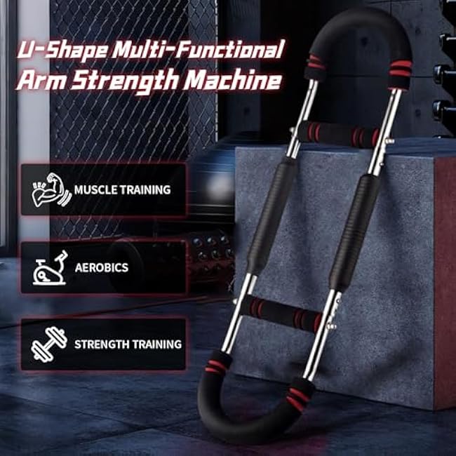 Twister Arm Trainer for Biceps, Chest & Core ¨C Adjustable Resistance Arm Workout Equipment for Home Gym, Strength Training & Muscle Building (40-100 lbs Resistance)