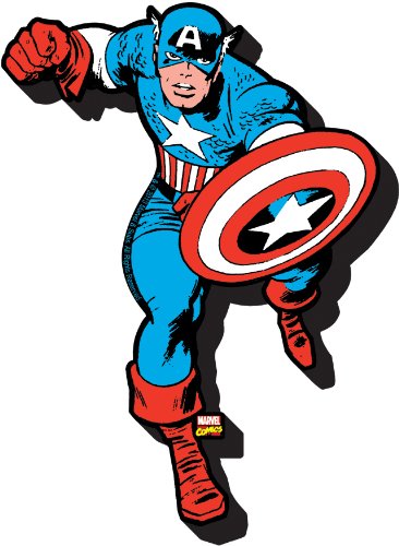 Aquarius Captain America Run Chunky Magnet