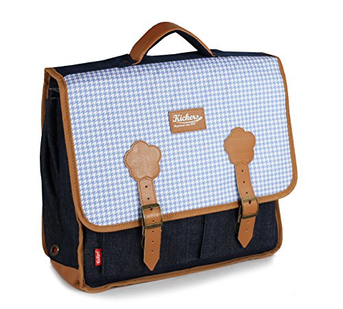 Kickers, Zaino Bambini, PIED DE POULE/JEAN (Blu)