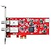 Price comparison product image TBS, TBS-6902 "DVB-S2" dual tuner,"PCIe" satellite HDTV reception card, red