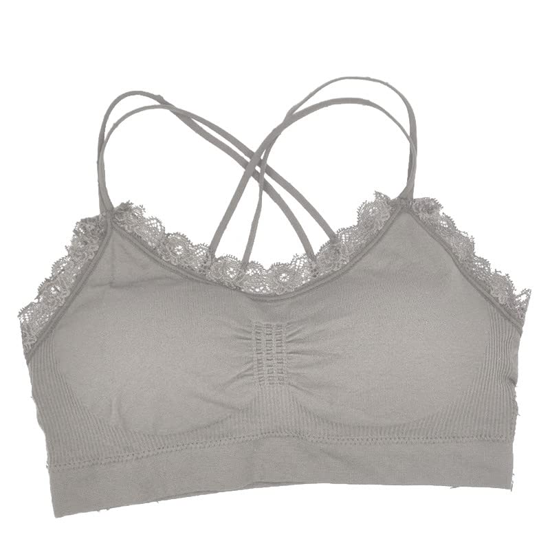 The Purple Tree Cotton Bralette with Lacy Hem Details - 1 pc, Fre...