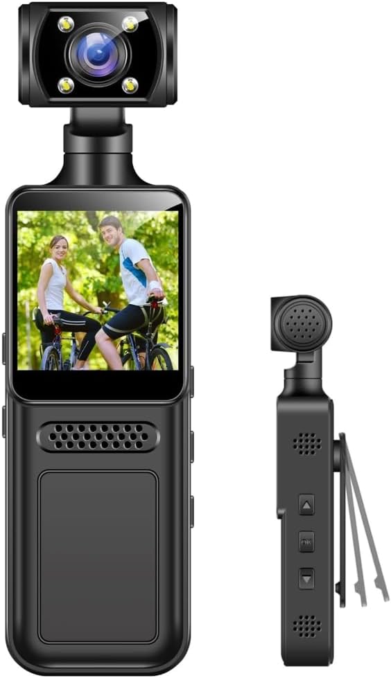 Handheld Action Camera, Rotatable180° Rotating 4K-HD Handheld Sports Camera, Ultra-Portable Pocket Clip-On Design, 1.3in LCD Screen for Cycling Running Filming Travel Vlog Video Handheld Action Camera, Rotatable180° Rotating 4K-HD Handheld Sports Camera, Ultra-Portable Pocket Clip-On Design, 1.3in LCD Screen for Cycling Running Filming Travel Vlog Video