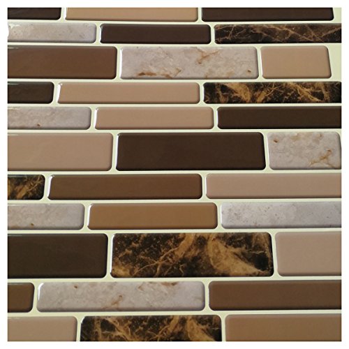Art3d Kitchen Backsplash Tiles Peel and Stick Wall Stickers, 12