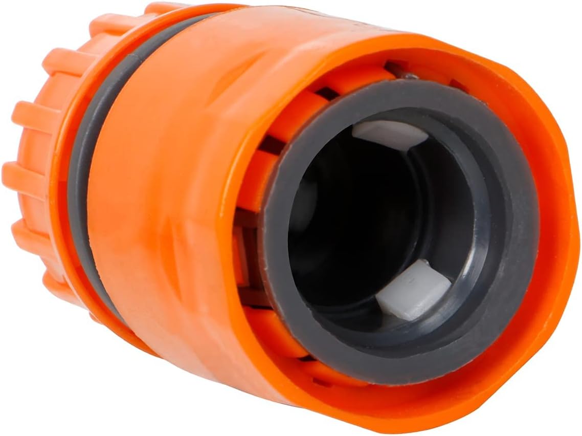 HOKIPO 1/2 Inch Plastic Garden Water Hose Quick Connector - Pack of 1 (NEW-1590 * 1)