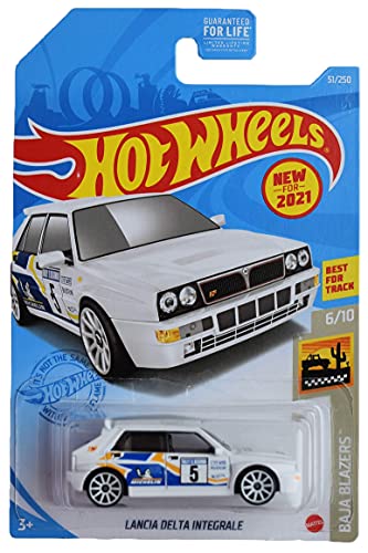 Hot Wheels Lancia Delta Integrale 1:64 Blanco miniatura 1