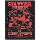 Pauluios Stranger Things Season 5 poster For Fans Kids room Bedroom wall Decor -Movie Stranger Things Posters Canvas Prints Picture For Teen Boy girls Gifts