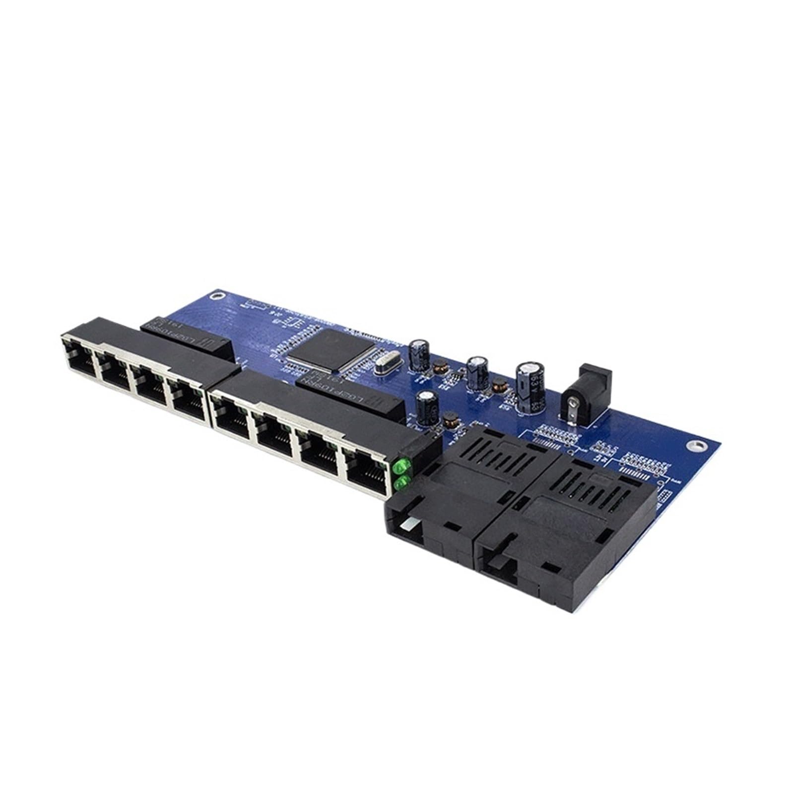 OSHZIKJII Ethernet Switch Network Gigabit 10 Port 1000Mbps 8 Rj45 2 s-f.p Network Switch Gigabit 10 Port(PCBA Only)