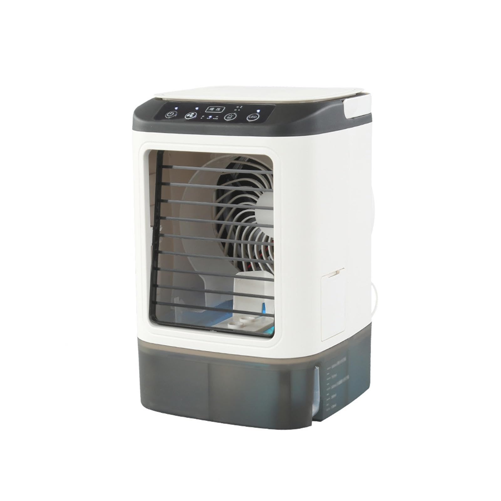With Ice Box Portable Air Conditioner Fan, Personal Air Conditioner with 900ML Water Tank Single Room Air Conditioner Mini AC Unit for Bedroom
