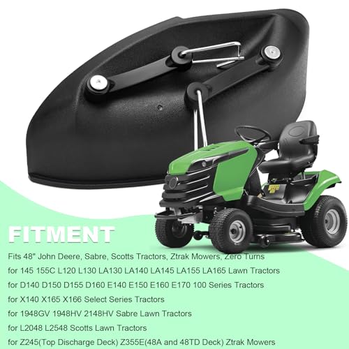 48-Inch Mulch Cover Kit for John Deere Sabre Scotts Lawn Tractor Deck with Mounting Hardware - Replaces GY20417
