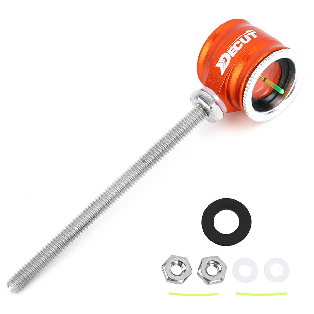 SHARROW Archery Recurve Bow Sight Pin 0.5/0.75/1.0 Optical Fiber Sight Scope Pin Sight Aiming Point Pin LH/RH for Hunting Shooting (1.0, Orange)