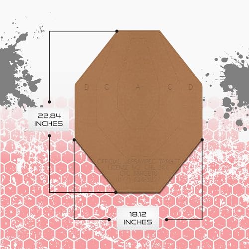 Image of Official USPSA /IPSC Cardboard Targets, Competition Torso, Silhouette Shooting, Cardboard Target. Made in USA
