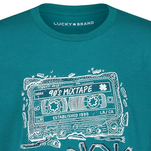 Image of Lucky Brand Boys' Short Sleeve Graphic Crew Neck T-Shirt, Soft, Comfortable, Relaxed Fit