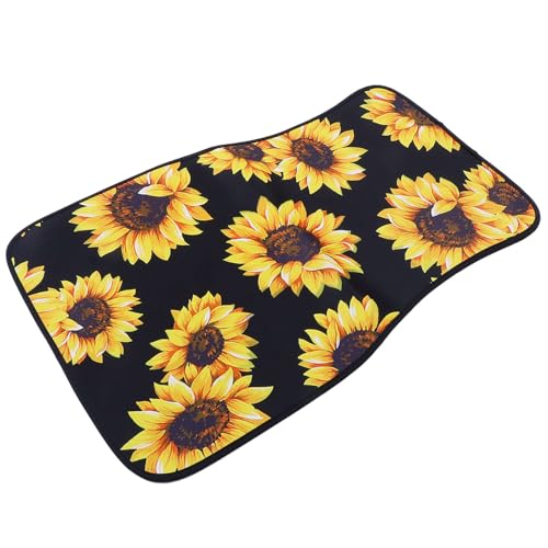 Tapis de sol de voiture fleurs de tournesol pour un intérieur été comme hiver