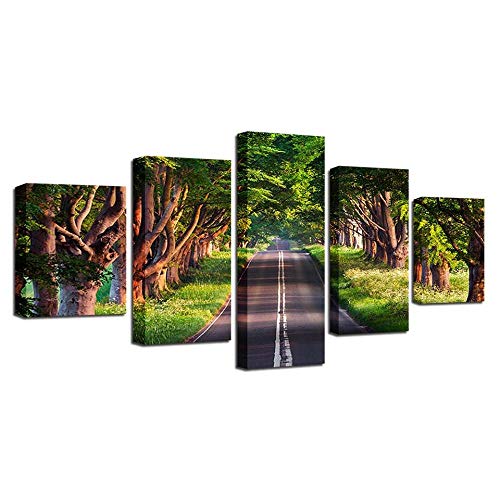 Impression sur toile intissée arbre de l'autoroute pour décorer un salon familial