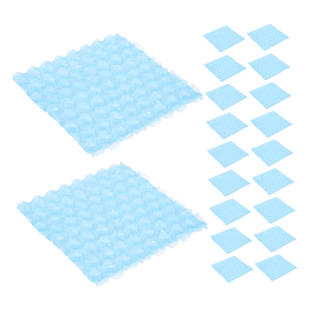 HAWILLOSCH Bubble Carrying Bag 100pcs Heart Shaped Bubble Packaging Pp Material Blue Shipping Supplies