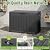 GULAIMOAO Outdoor Storage Lockable Deck Box for Patio (45 Gallon, Black)
