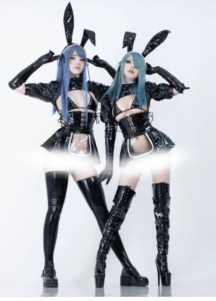 Amazon.co.jp: [HIRA] 暗黒王朝ダークメイドバニー コスプレ衣装