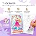 JoyCat 2 Pack Pocket Paint with Water Coloring Books for Kids, Art & Craft Activity Toy Set, Creative Travel & Home Painting Kit, Gifts for Girls & Boys Ages 3-8 (Makeup & Princess)